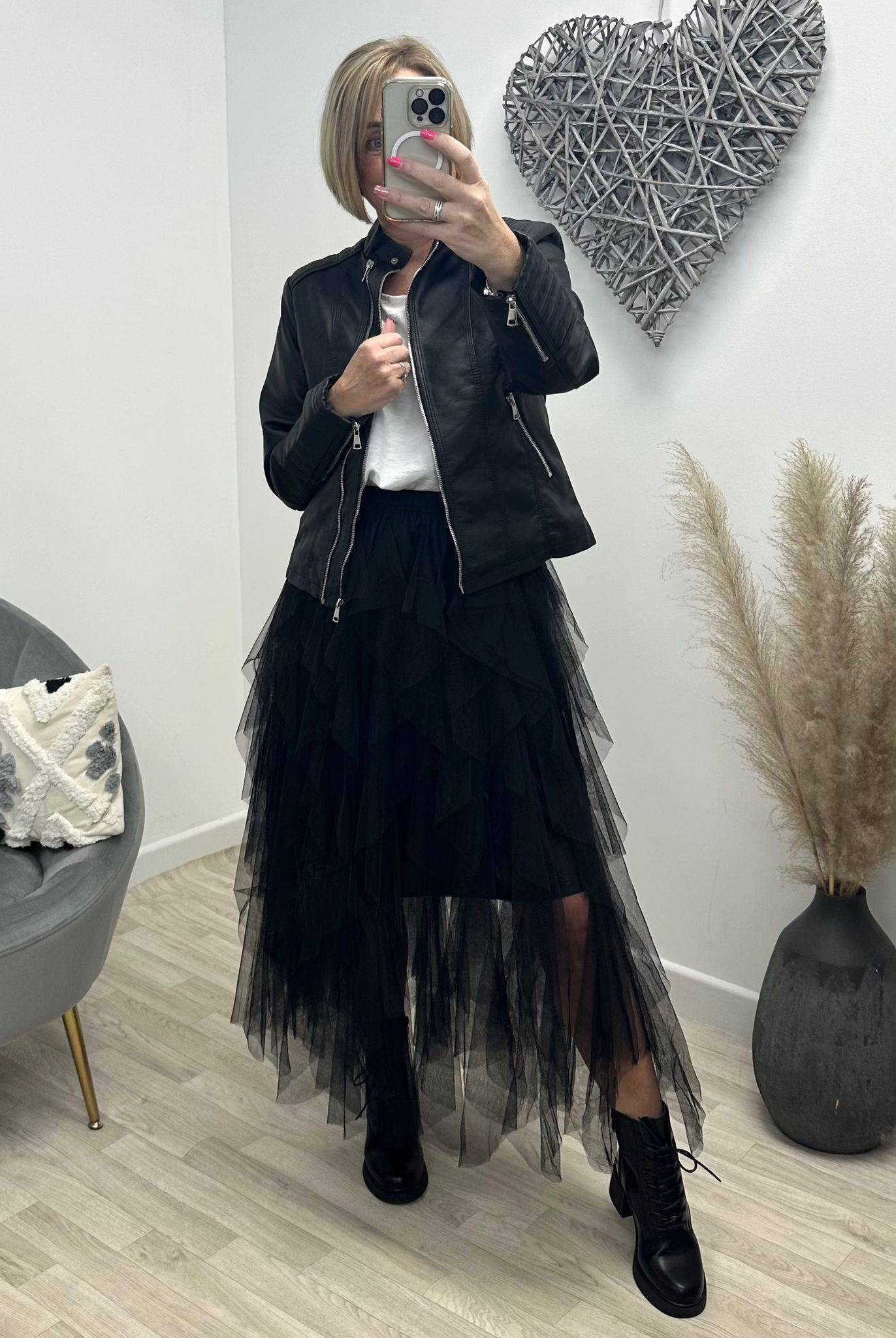 Lori Mesh Tulle Skirt 8-18 Black - Susie's Boutique