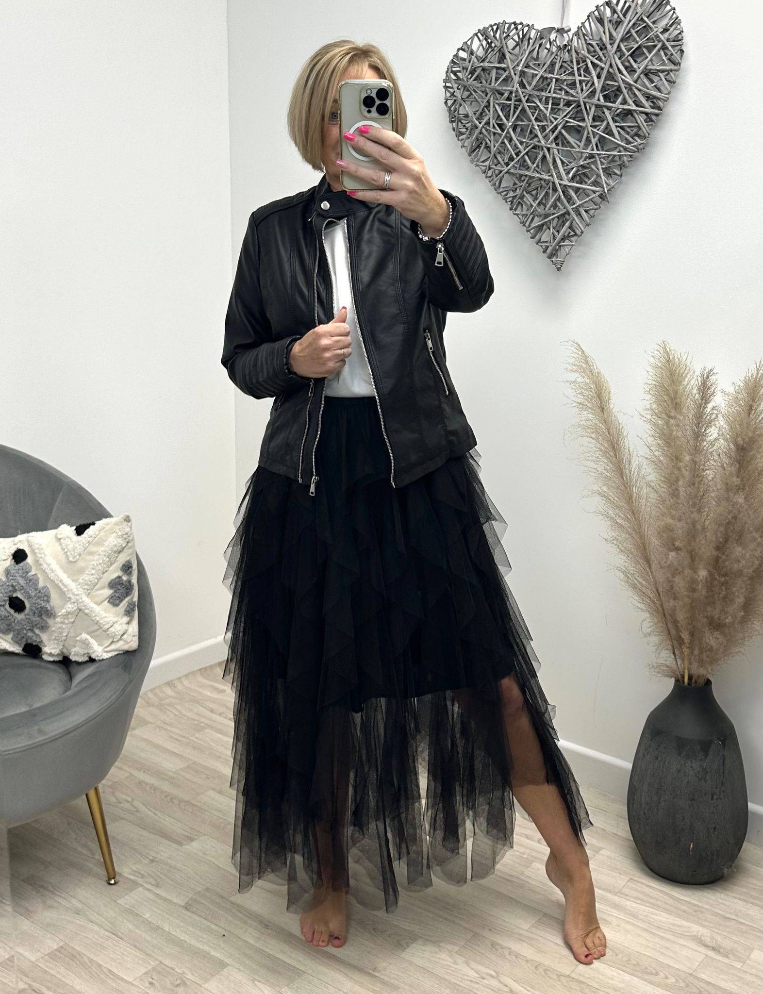 Lori Mesh Tulle Skirt 8-18 Black - Susie's Boutique