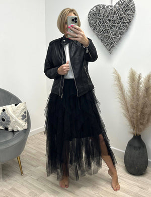 Lori Mesh Tulle Skirt 8-18 Black - Susie's Boutique