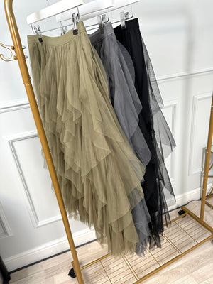 Lori Mesh Tulle Skirt 8-18 Black - Susie's Boutique
