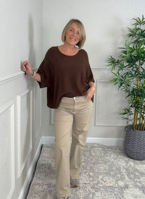 Serelai Luxe Wide - Sleeve Jumper 8 - 18 Chocolate - Susie's Boutique - | Women's Fashion Online