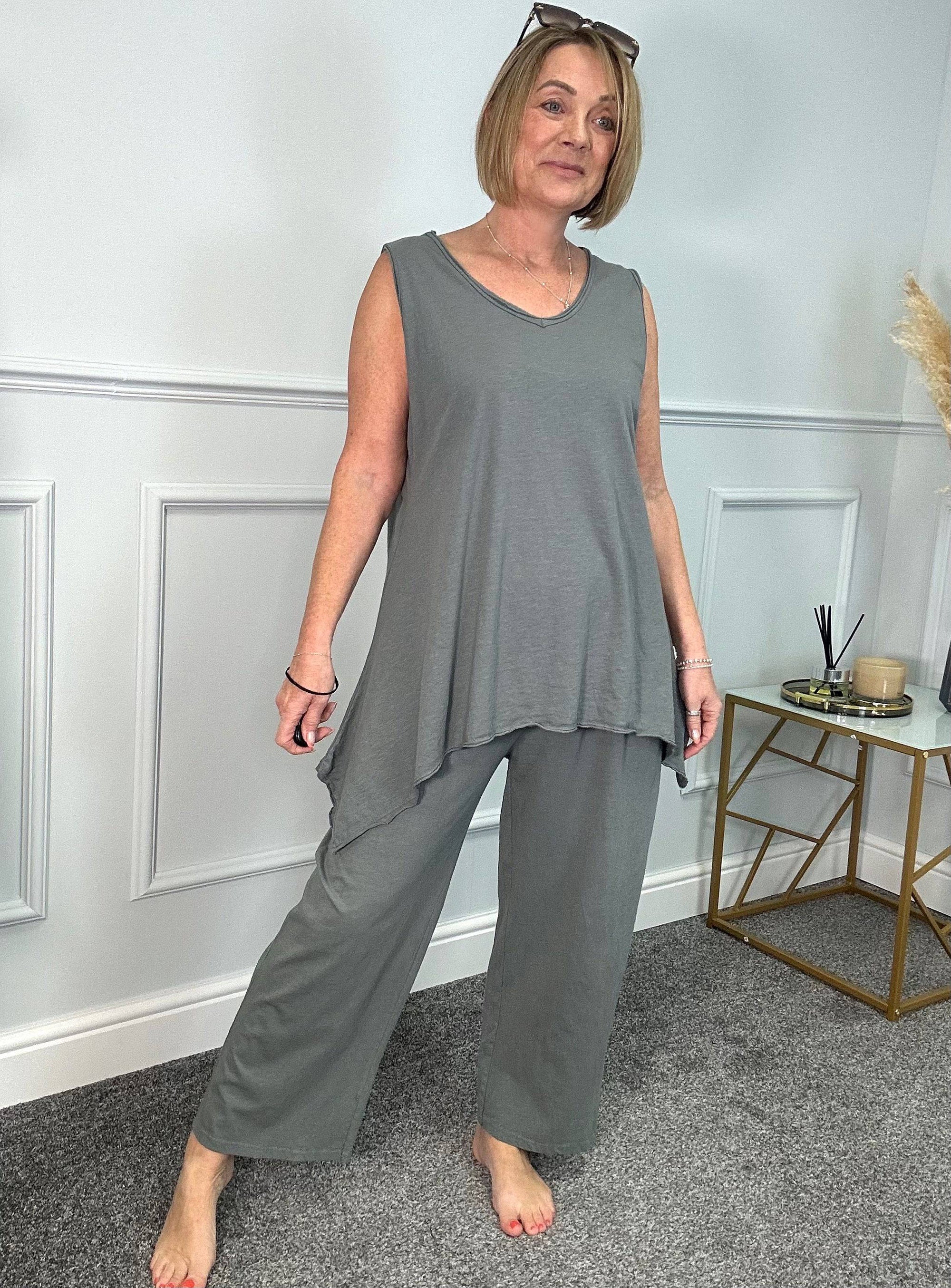 Tabitha Stretch Pocket Loungewear Pants  8-18 NO RETURNS ON SALE ITEMS