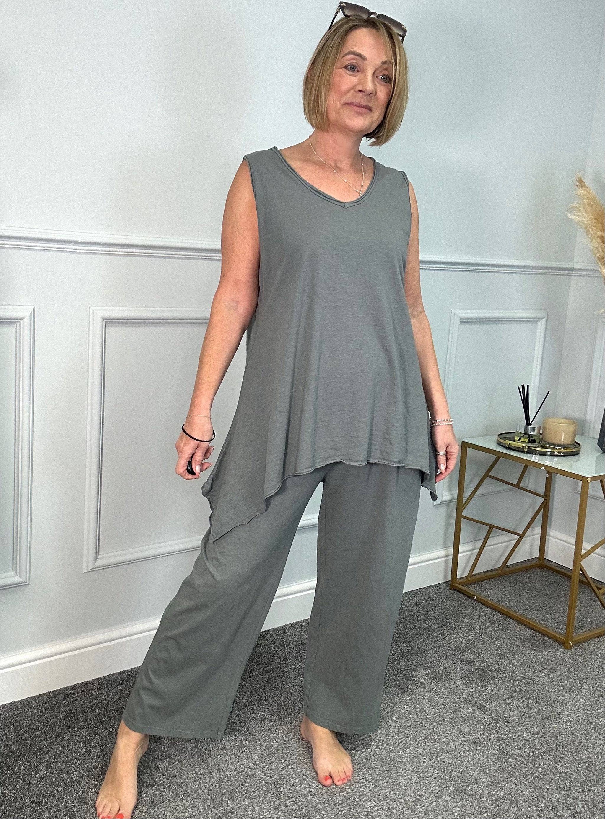 Tabitha Stretch Pocket Loungewear Pants 8 18 NO RETURNS ON SALE ITEMS Susie s Boutique