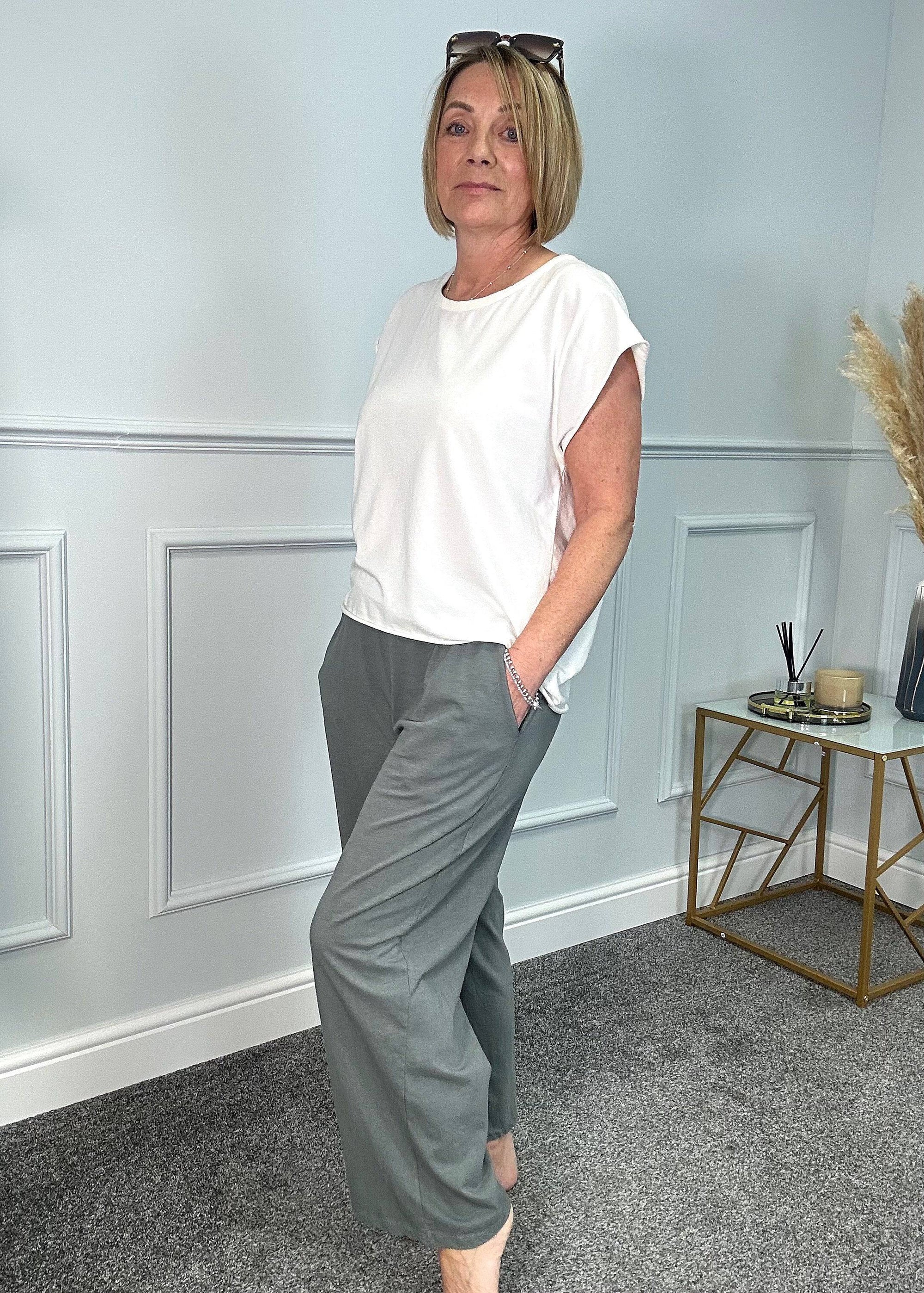 Tabitha Stretch Pocket Loungewear Pants  8-18 NO RETURNS ON SALE ITEMS