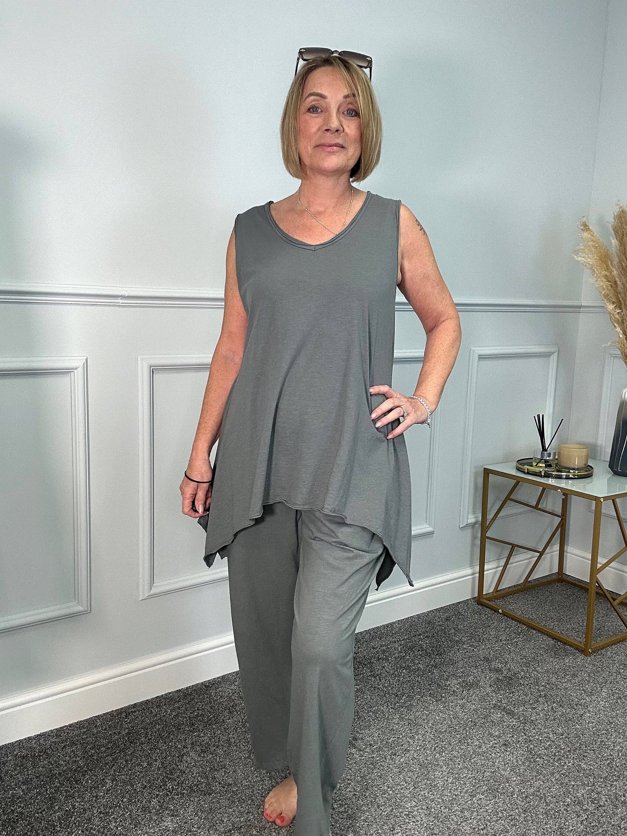 Tabitha Stretch Pocket Loungewear Pants  8-18 NO RETURNS ON SALE ITEMS