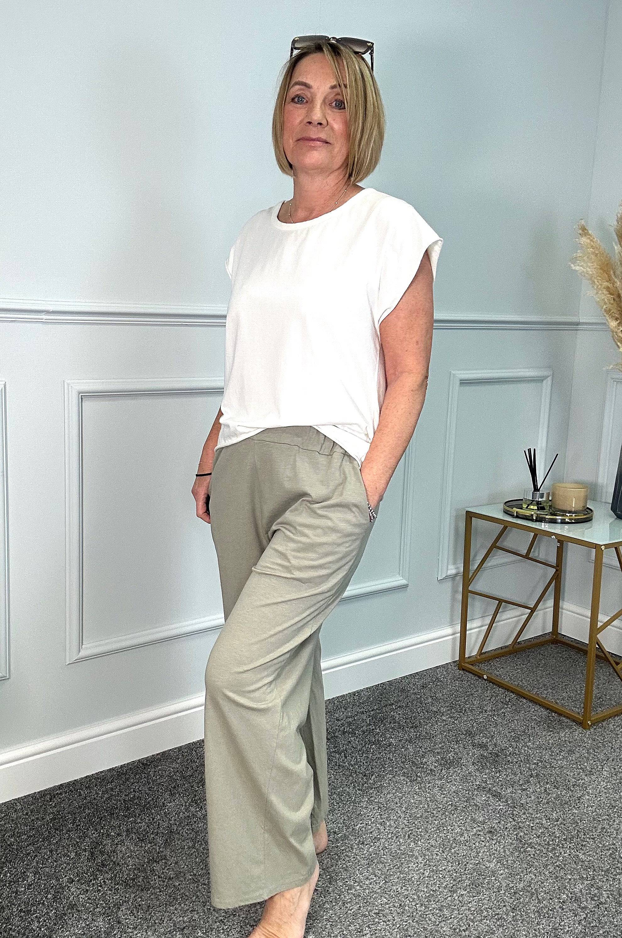 Tabitha Stretch Pocket Loungewear Pants  8-18 NO RETURNS ON SALE ITEMS