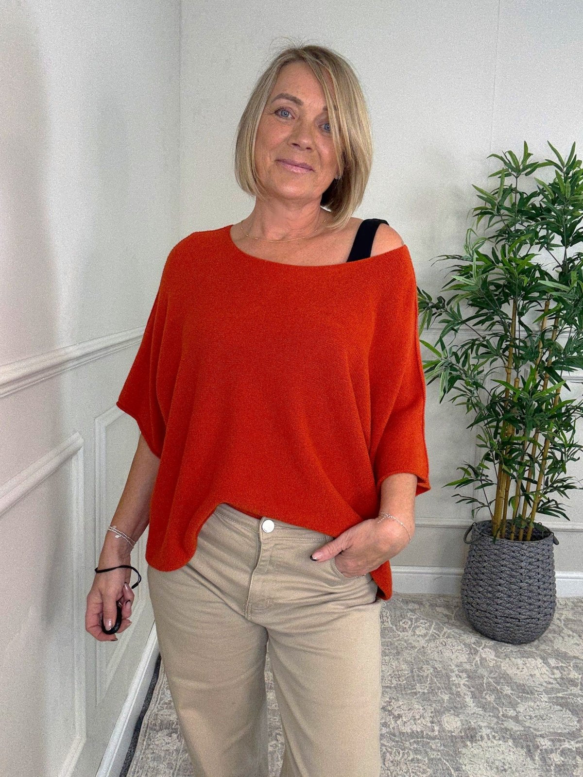 Serelai Luxe Wide - Sleeve Jumper 8 - 18 Pumpkin - Susie's Boutique - | Women's Fashion Online