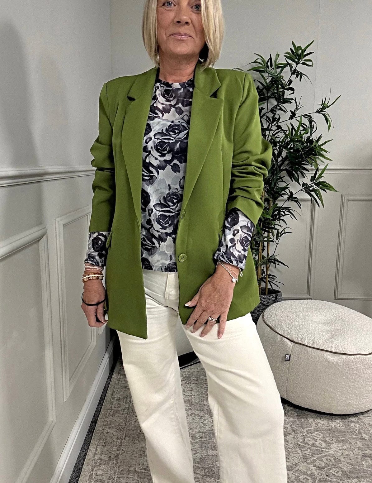 Valentina Blazer 10 - 16 Pistachio - Susie's Boutique - | Women's Fashion Online