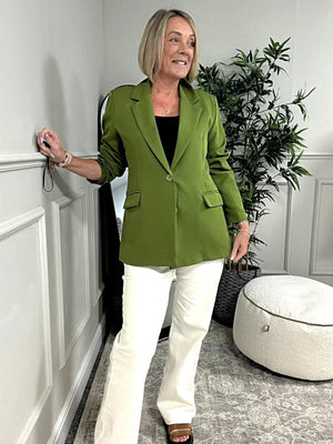Valentina Blazer 10 - 16 Pistachio - Susie's Boutique - | Women's Fashion Online