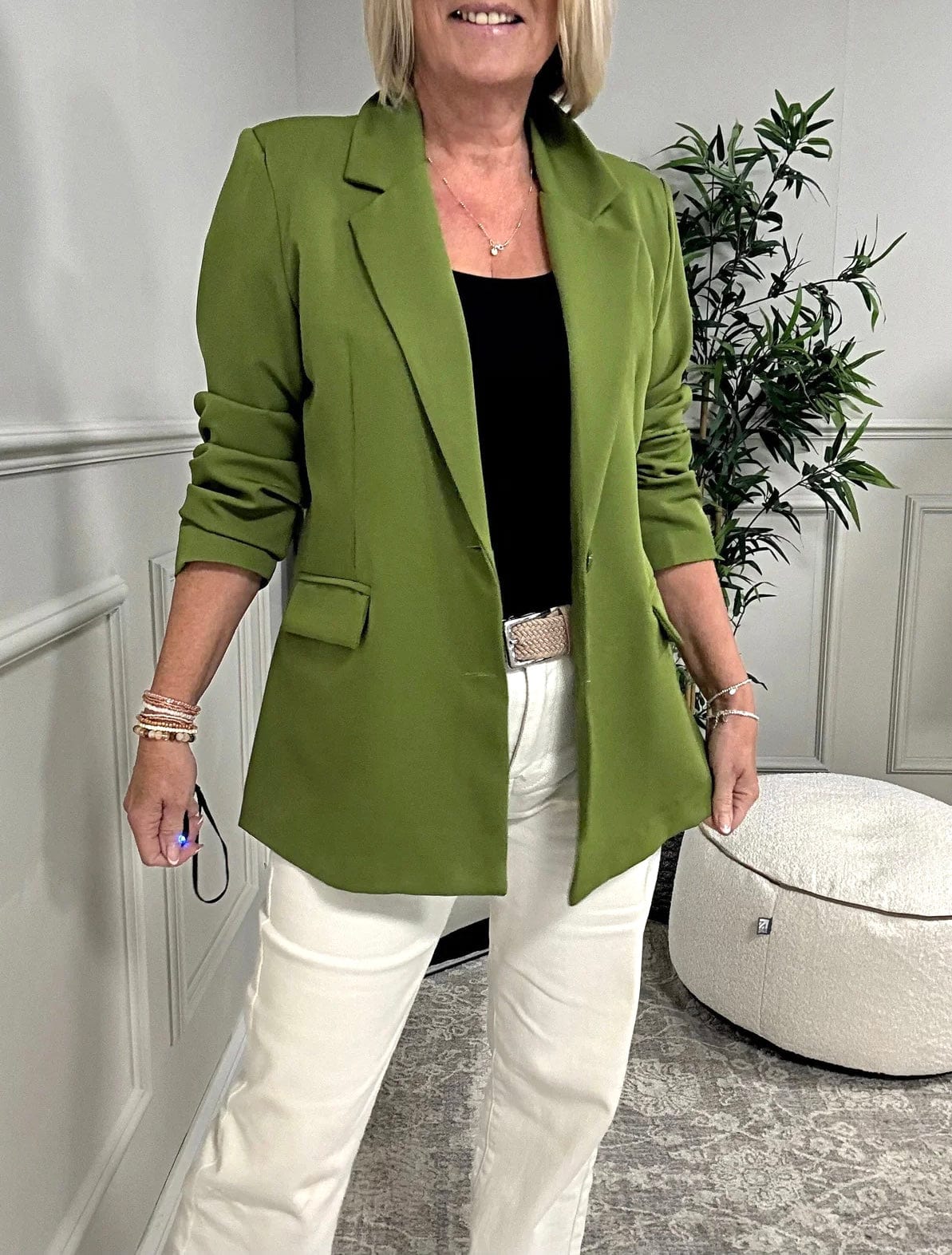 Valentina Blazer 10 - 16 Pistachio - Susie's Boutique - | Women's Fashion Online