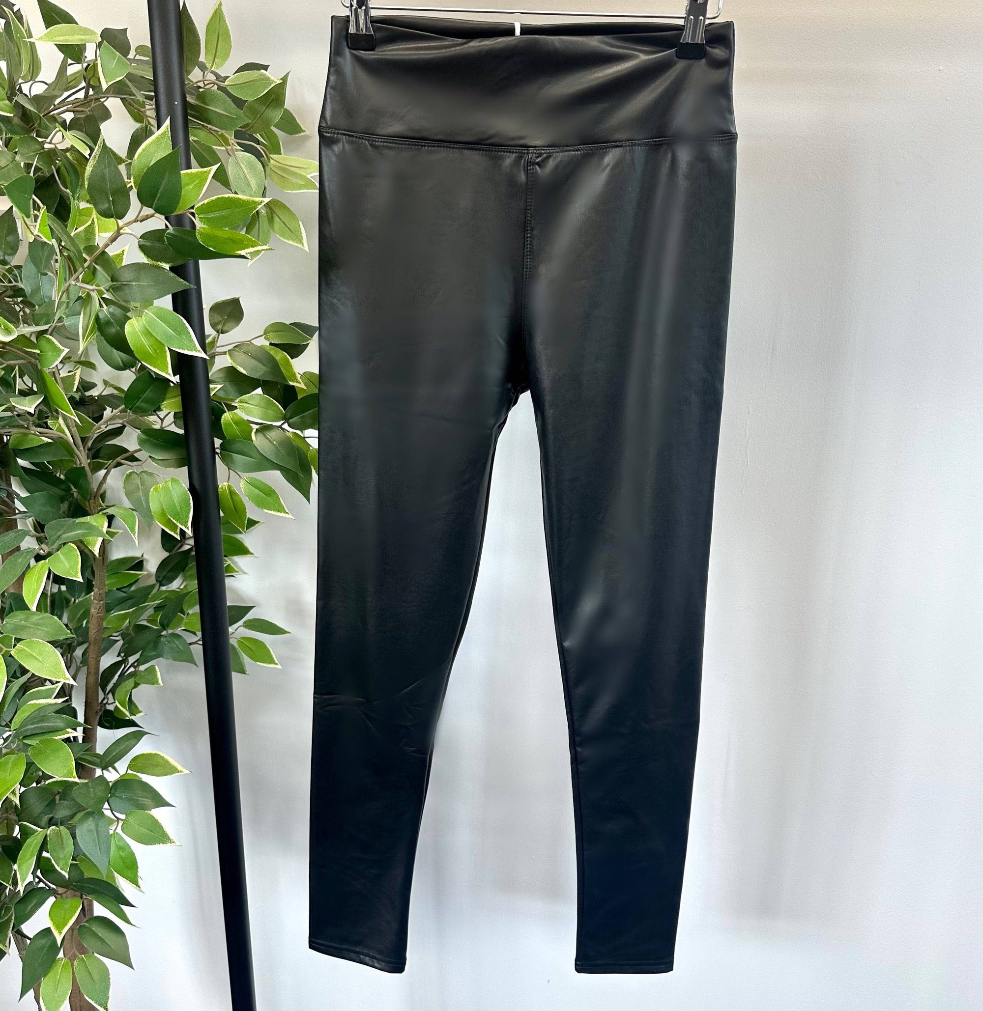 Nadia Leather look High Waist Leggings 8-20 - Susie's Boutique