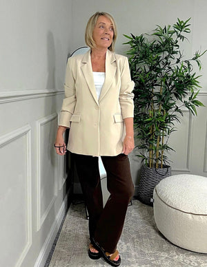 Valentina Blazer 10 - 16 Sand - Susie's Boutique - | Women's Fashion Online