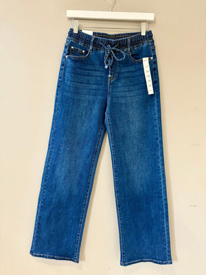 G - Smack Zelina Drawstring Straight - Leg Jeans Dark Wash 10 - 20 - Susie's Boutique - | Women's Fashion Online