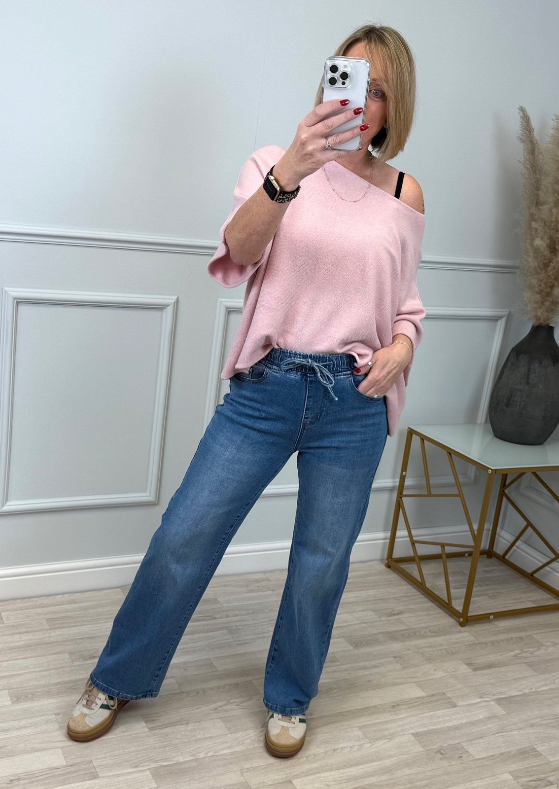 G - Smack Zelina Drawstring Straight - Leg Jeans | Sizes 10 - 20 | - Susie's Boutique - | Women's Fashion Online