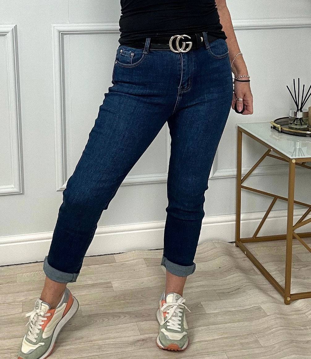 G-Smack Emily Mom Fit Jeans 8-22 Dark Wash NO RETURNS ON SALE ITEMS