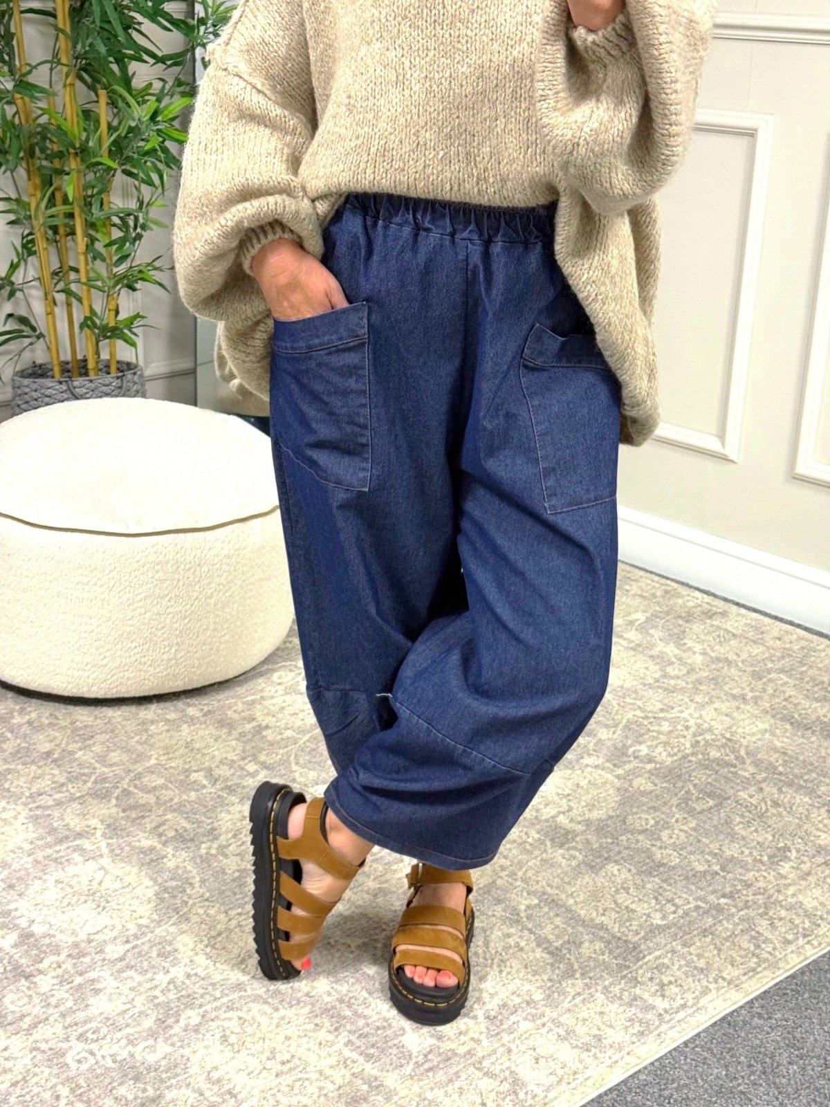 Lauren Denim Cocoon Jogger/Pants 8 - 20 Dark Wash - Susie's Boutique - | Women's Fashion Online