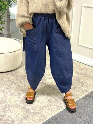 Lauren Denim Cocoon Jogger/Pants 8 - 20 Dark Wash - Susie's Boutique - | Women's Fashion Online