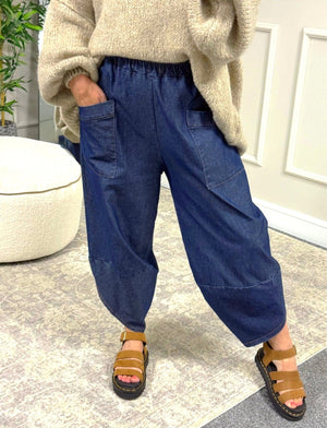 Lauren Denim Cocoon Jogger/Pants 8 - 20 Dark Wash - Susie's Boutique - | Women's Fashion Online