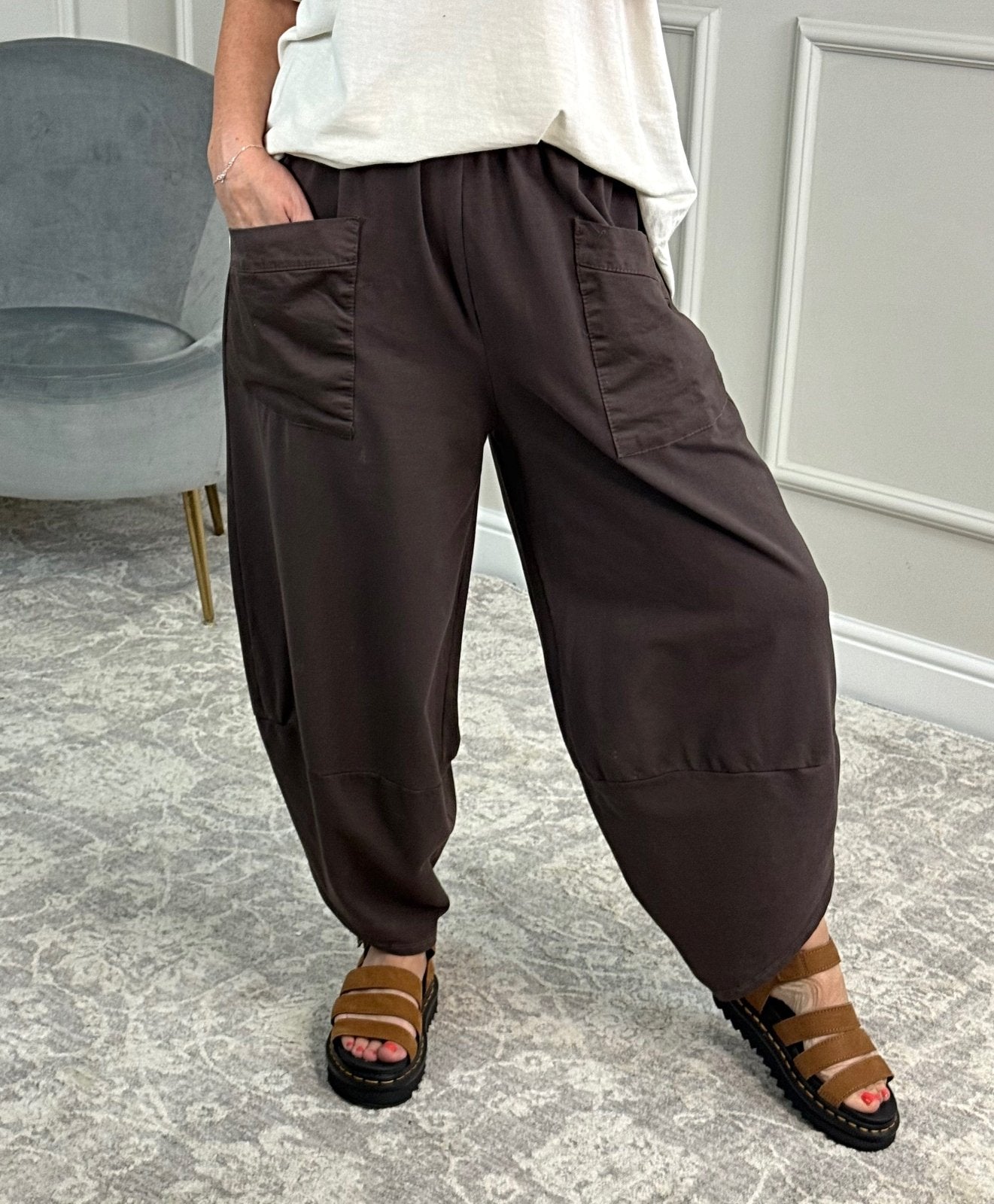 Lauren Cocoon Jogger/Pants 8 - 20 Chocolate - Susie's Boutique - | Women's Fashion Online