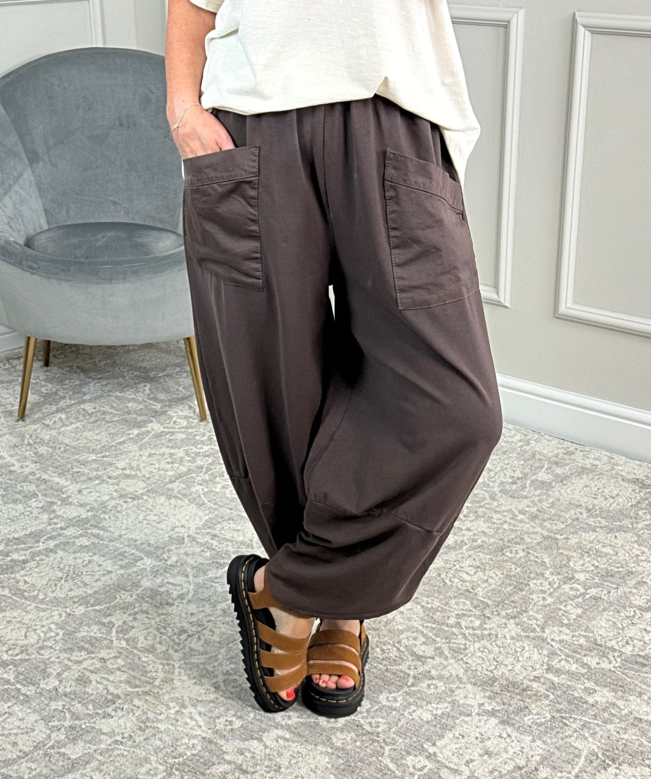Lauren Cocoon Jogger/Pants 8 - 20 Chocolate - Susie's Boutique - | Women's Fashion Online