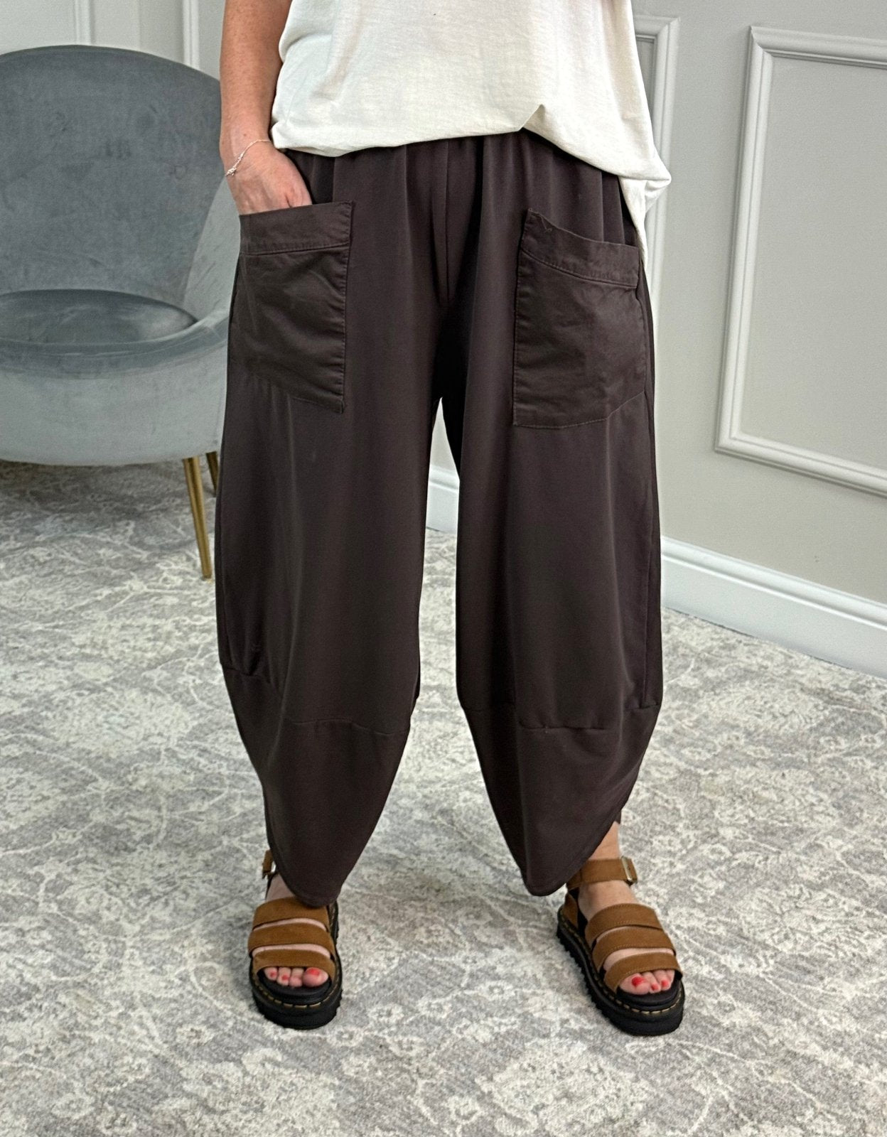 Lauren Cocoon Jogger/Pants 8 - 20 Chocolate - Susie's Boutique - | Women's Fashion Online