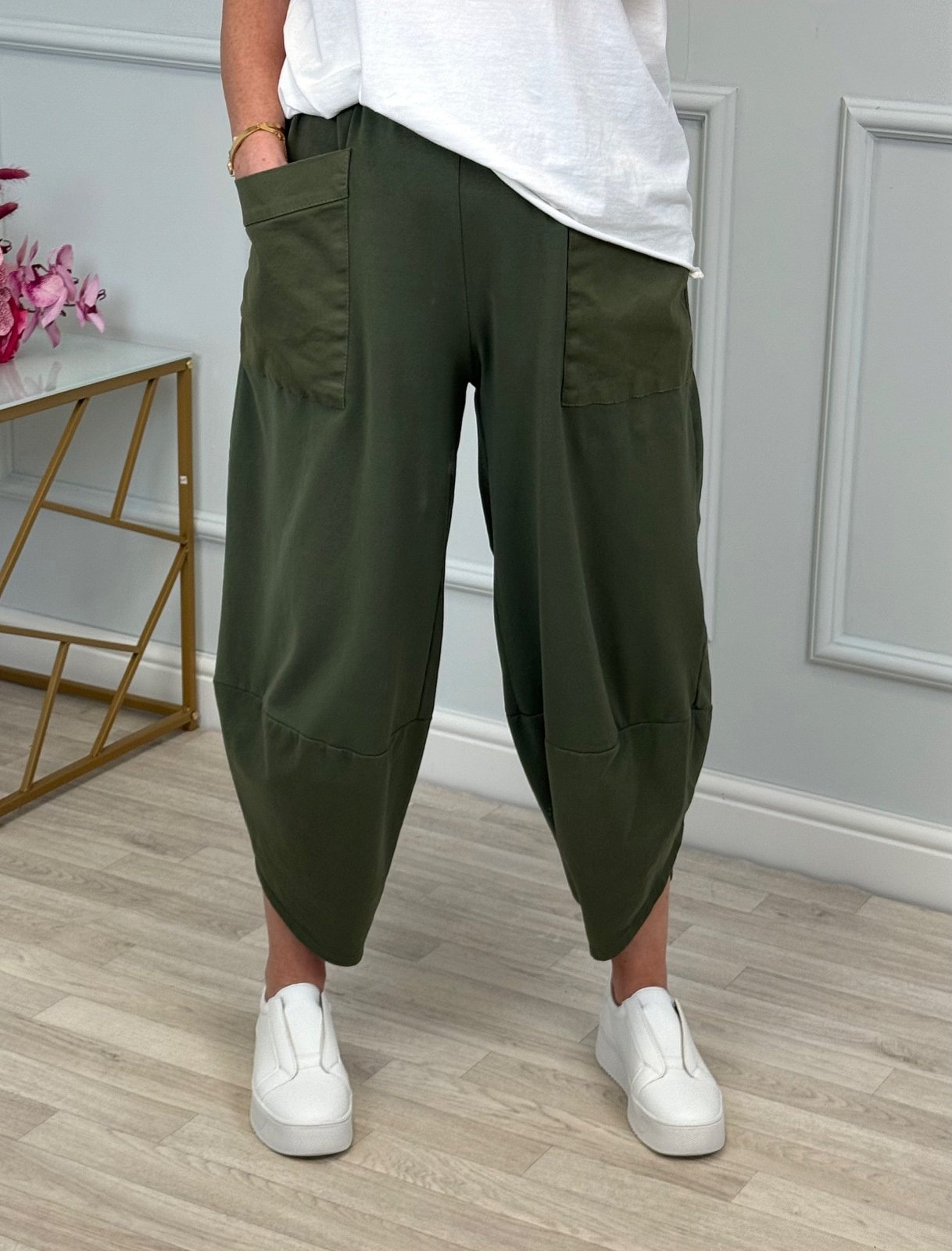 Lauren Cocoon Jogger/Pants 8 - 20 Khaki - Susie's Boutique - | Women's Fashion Online