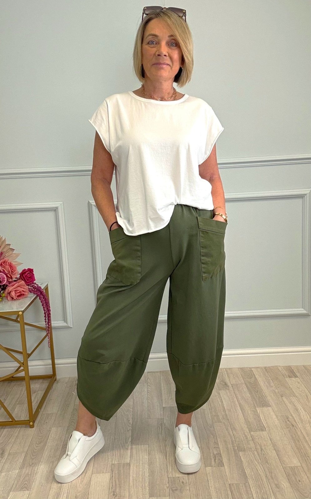 Lauren Cocoon Jogger/Pants 8 - 20 Khaki - Susie's Boutique - | Women's Fashion Online