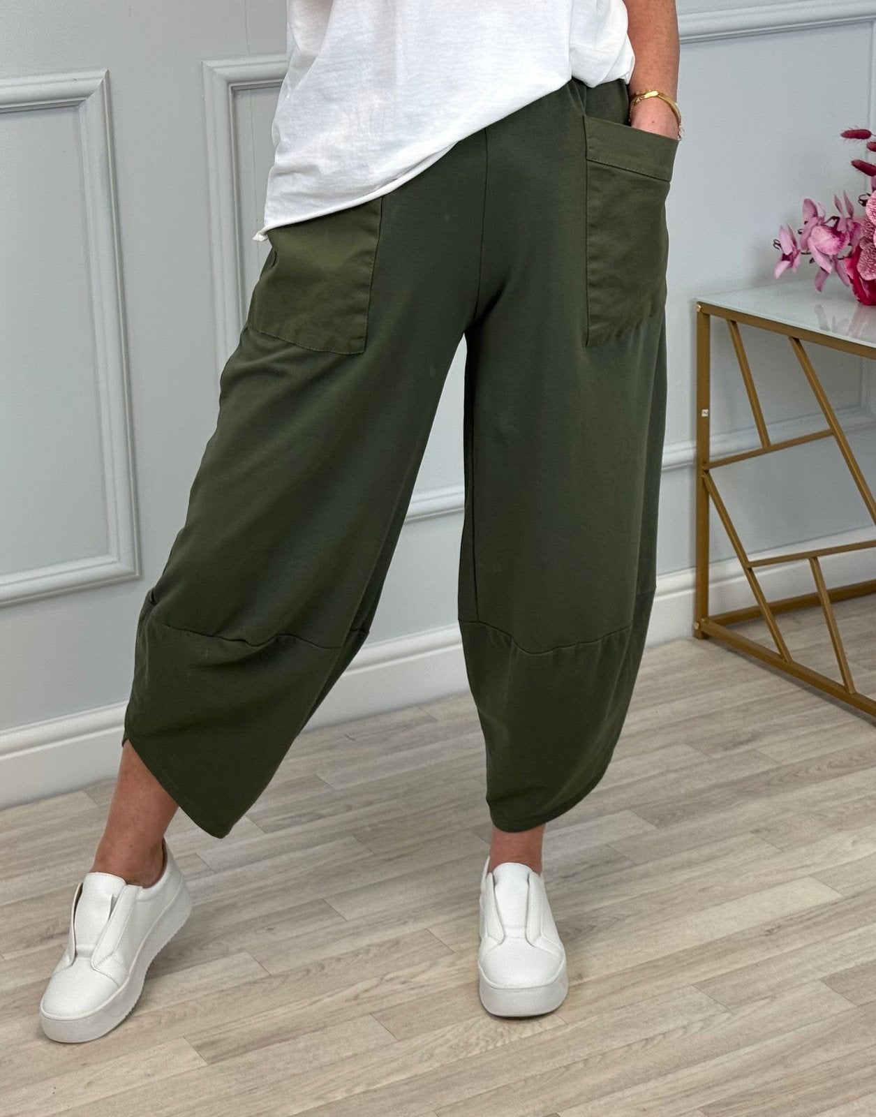 Lauren Cocoon Jogger/Pants 8 - 20 Khaki - Susie's Boutique - | Women's Fashion Online