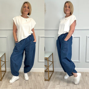 Lauren Denim Cocoon Jogger/Pants 8 - 20 Mid Wash - Susie's Boutique - | Women's Fashion Online