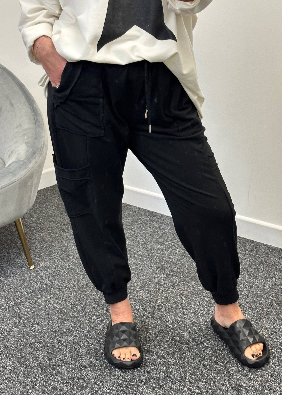 Tanya Cargo Joggers 8 - 16 Black - Susie's Boutique - | Women's Fashion Online