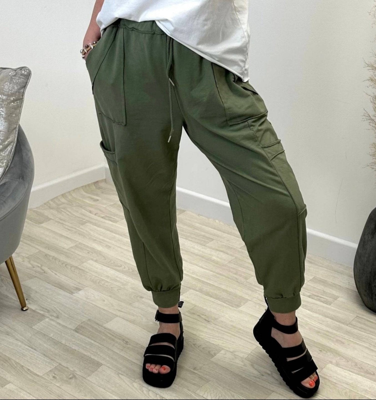 Tanya Cargo Joggers 8 - 16 khaki - Susie's Boutique - | Women's Fashion Online