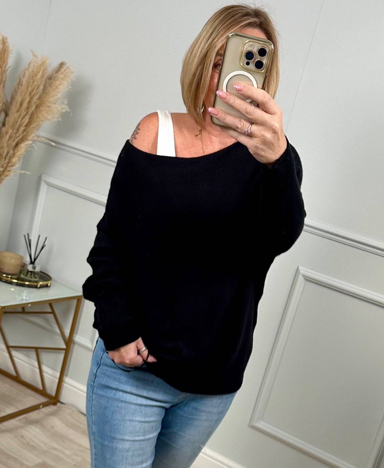 Wren Batwing Jumper 10 - 18 Black - Susie's Boutique - | Women's Fashion Online