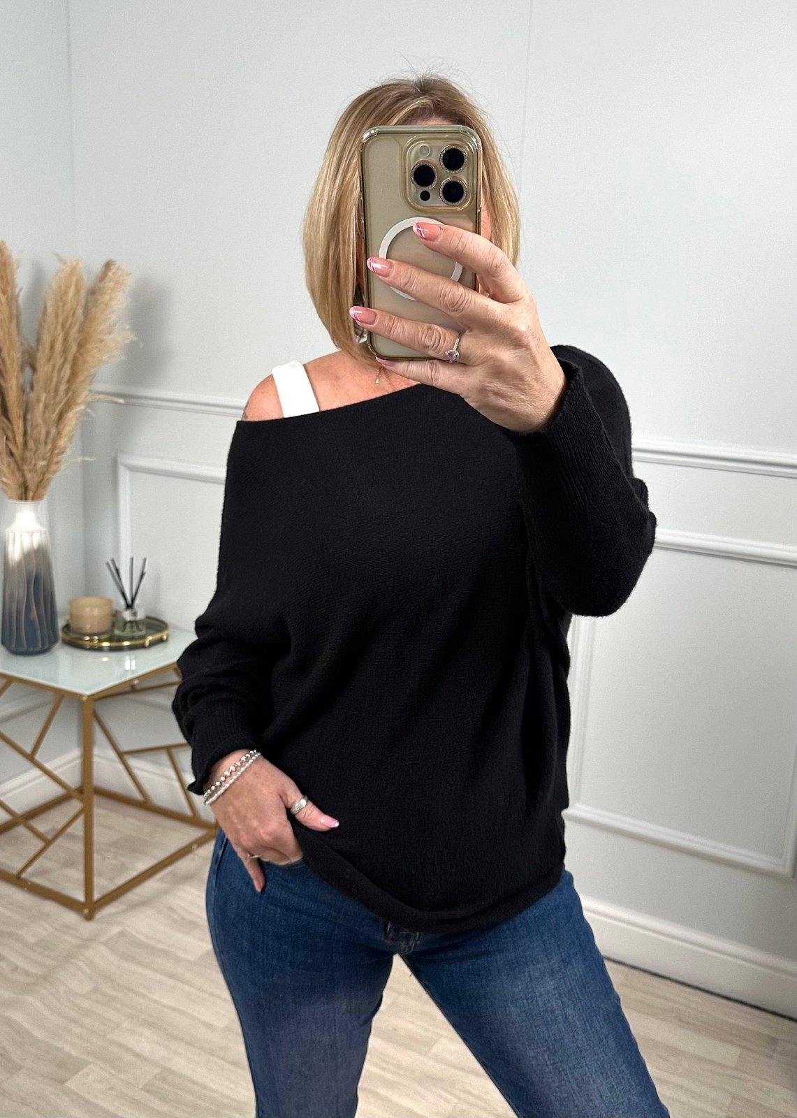 Wren Batwing Jumper 10 - 18 Black - Susie's Boutique - | Women's Fashion Online