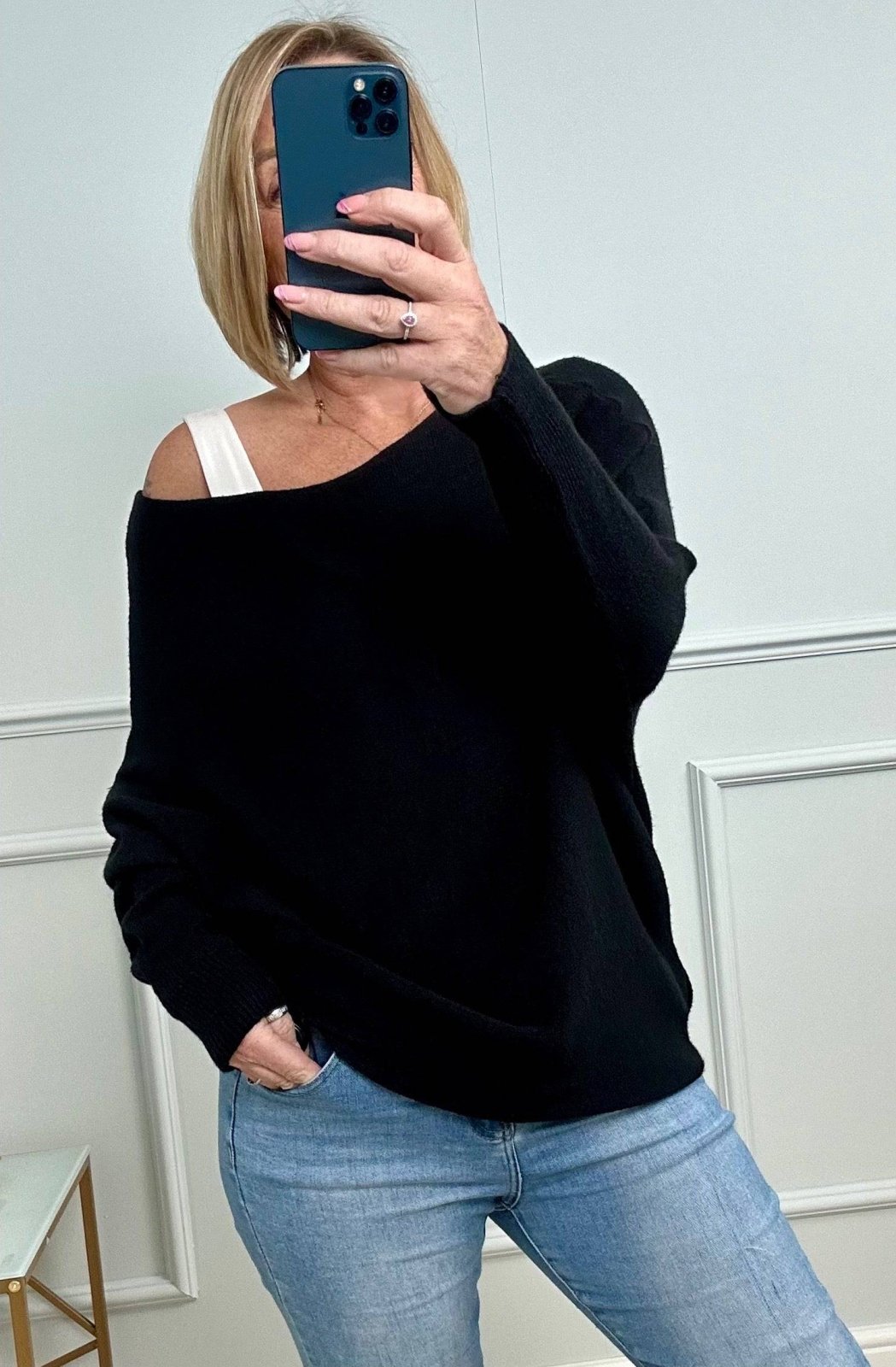 Wren Batwing Jumper 10 - 18 Black - Susie's Boutique - | Women's Fashion Online