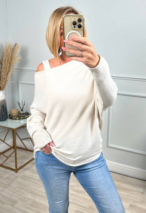 Wren Batwing Jumper 10 - 18 Oatmeal - Susie's Boutique - | Women's Fashion Online
