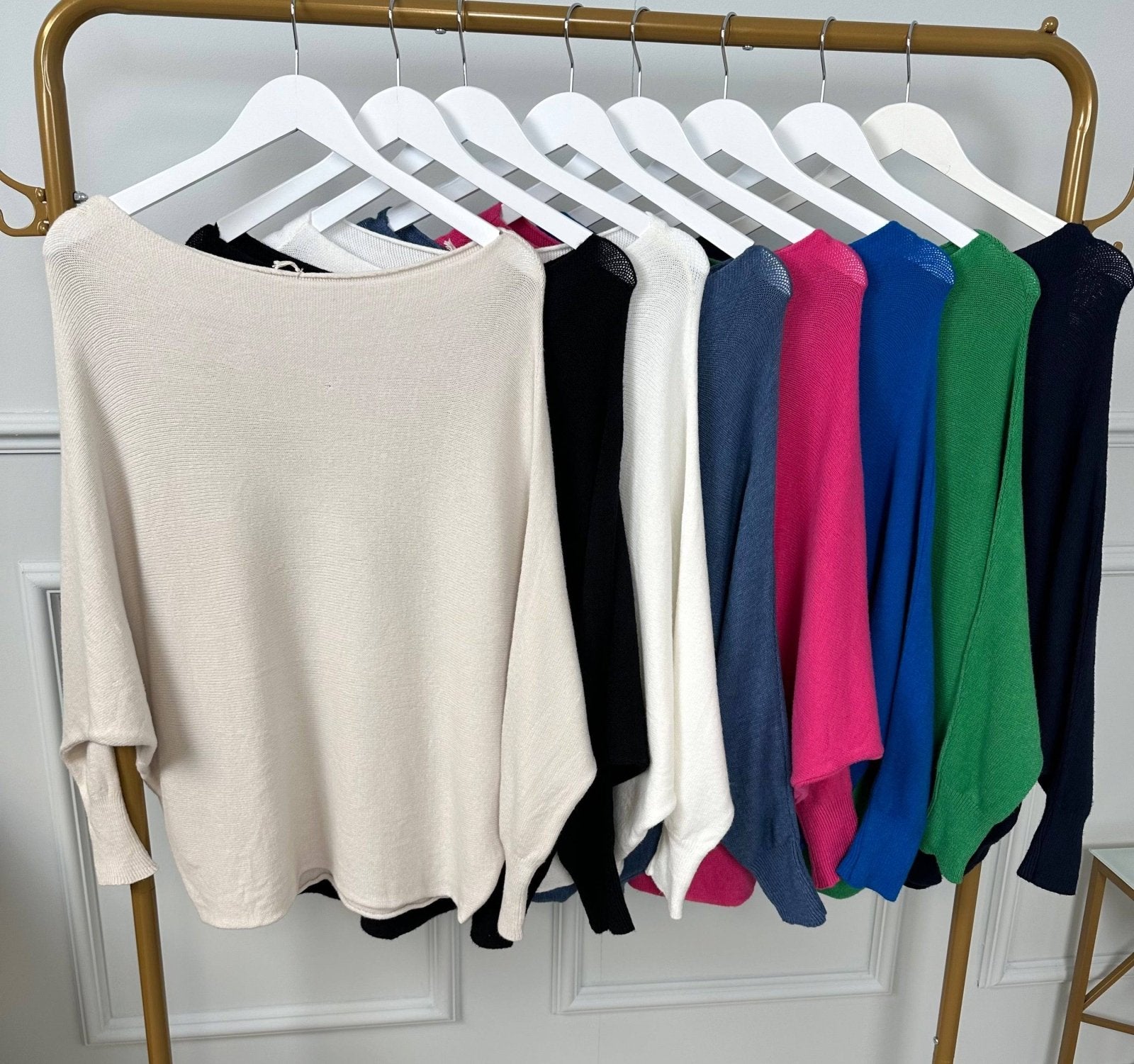 Wren Batwing Jumper 10 - 18 Oatmeal - Susie's Boutique - | Women's Fashion Online