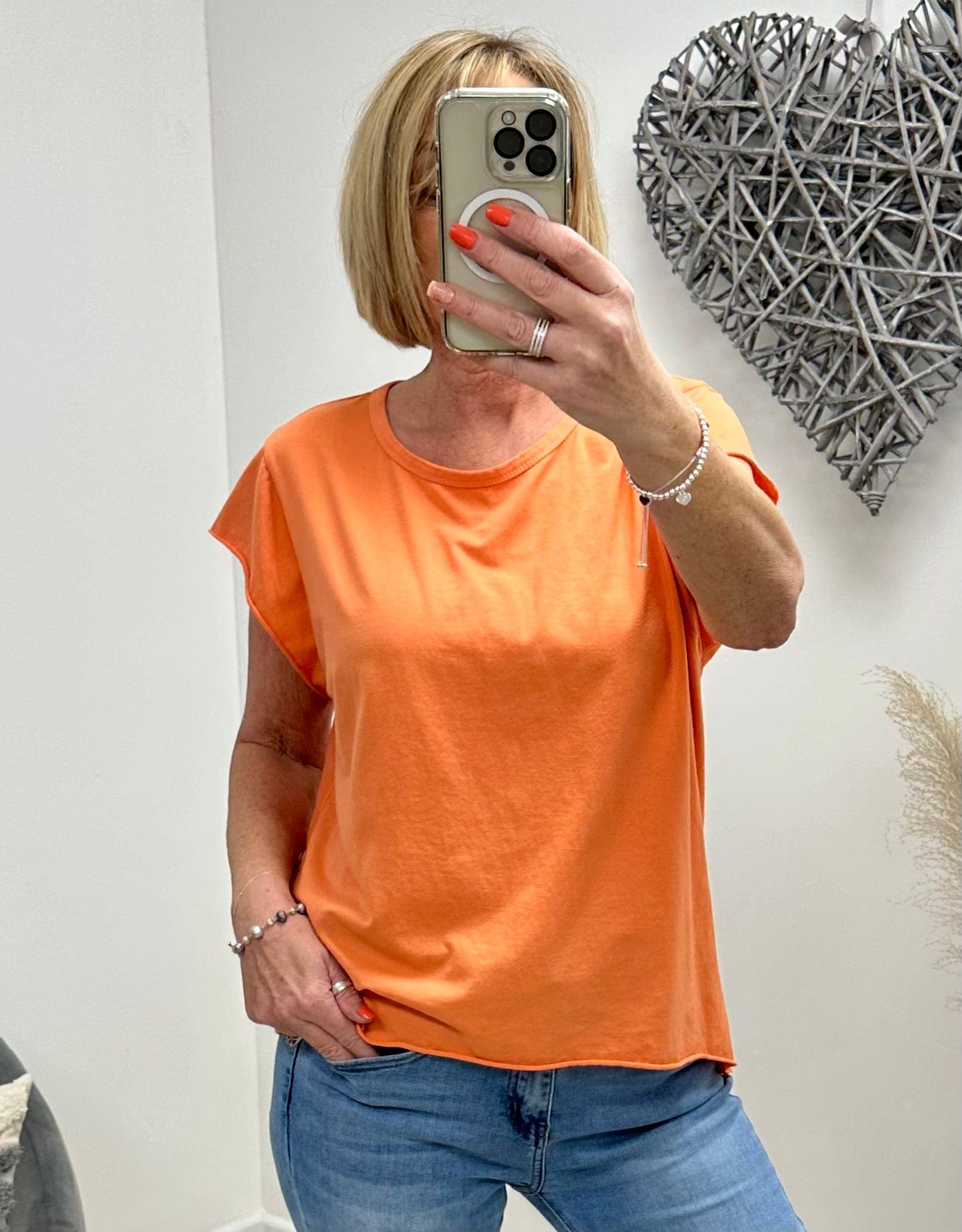 Lottie Plain Dip Hem Essential T-Shirt Top 8-16 - Susie's Boutique