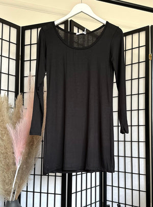 Plain Longline Layering Top 8-18 - Susie's Boutique