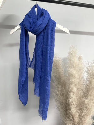 Raw Edge Muslin Large Scarf - Susie's Boutique