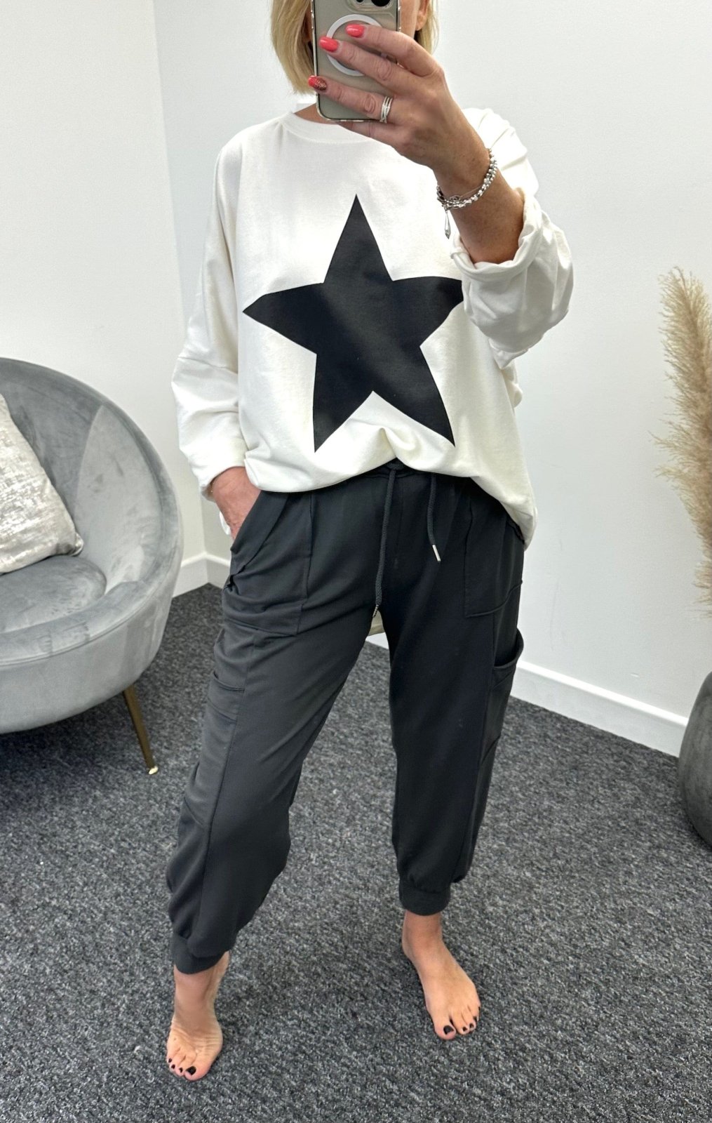 Tanya Cargo Joggers 8 - 16 Slate - Susie's Boutique - | Women's Fashion Online